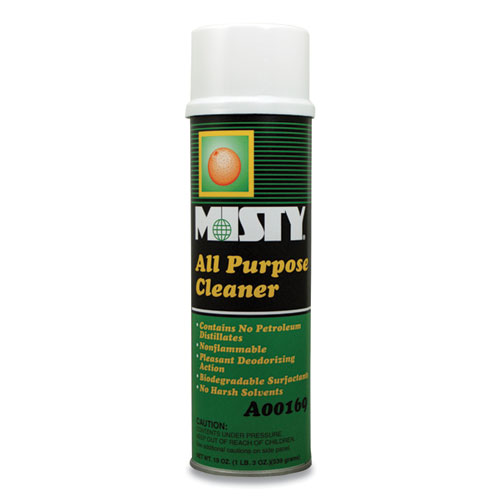 Image of Green All-Purpose Cleaner, Citrus Scent, 19 oz Aerosol Spray, 12/Carton
