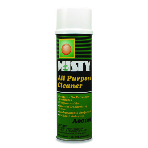 Misty® Green All-Purpose Cleaner, Citrus Scent, 19 Oz Aerosol Spray, 12/Carton