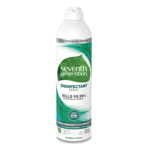 Disinfectant Sprays, Eucalyptus/Spearmint/Thyme, 13.9 oz Spray Bottle, 8/Carton