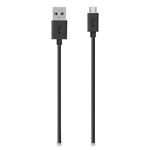 MIXIT Micro USB ChargeSync Cable, 4 ft, Black