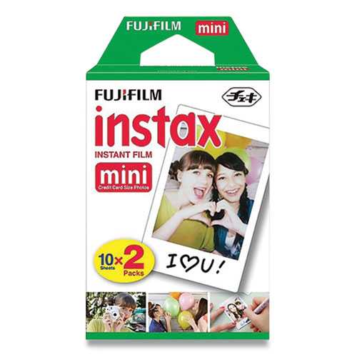Instax Mini Film, 800 ASA, Color, 20 Sheets FUJ16437396