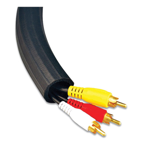 Flexi Cable Wrap, 0.5" to 1" x 12 ft, Black