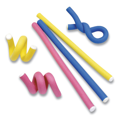 Image of Ut Wire® Flexi Ties Cushioned Cable Ties, 0.4" X 5", Assorted Colors, 8/Pack
