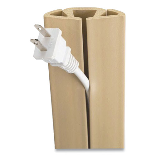 Ut Wire® Cord Protector And Concealer, 2.6" X 5 Ft, Beige