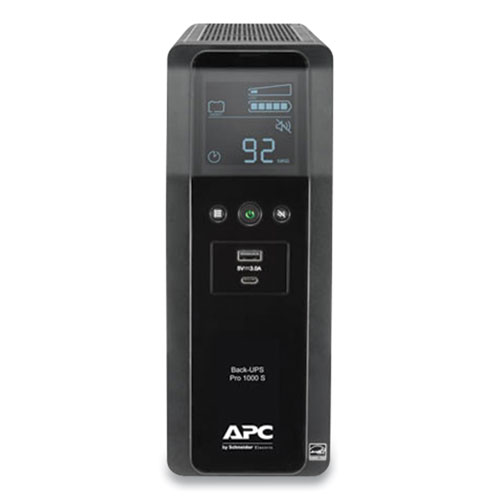 Image of Apc® Br1000Ms Back-Ups Pro Br Series Sinewave Battery Backup System, 10 Outlets, 1,000 Va, 1,080 J