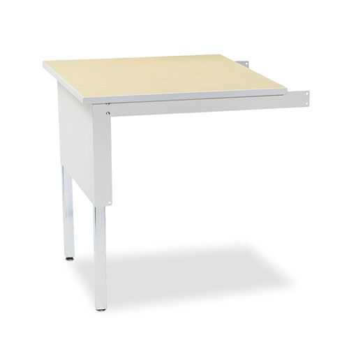 Image of Safco® Mailflow-To-Go Mailroom System Table, Square, 30W X 30D X 29 To 36H, Pebble Gray