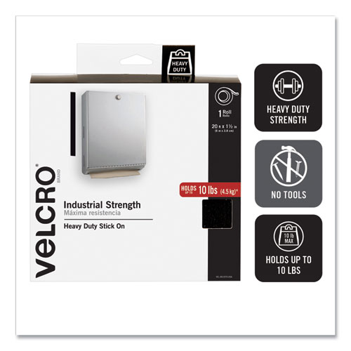 VELCRO Brand Industrial Strength HEAVY DUTY  Black 2" x 15' Feets 