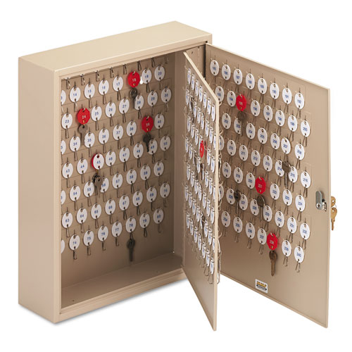 Locking Two-Tag Cabinet, 240-Key, Welded Steel, Sand, 16 1/2 X 4 7/8 X 20 1/8