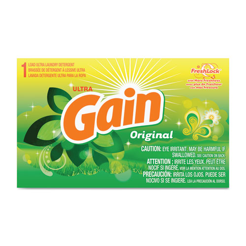 Gain® Powder Laundry Detergent, Original Scent, 1.8 oz Box, 156 Boxes/Carton