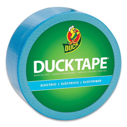 Image of Duck® Colored Duct Tape, 3" Core, 1.88" X 20 Yds, Electric Blue