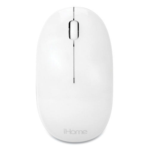 iMac Wireless Laser Mouse, 10 ft Wireless Range, Left/Right Hand Use, White/Silver