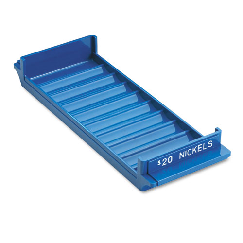 Porta-Count System Rolled Coin Plastic Storage Tray, Blue