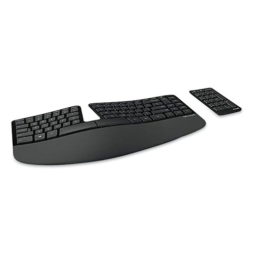 Sculpt Ergonomic Wireless Keyboard, 104 Keys, Black