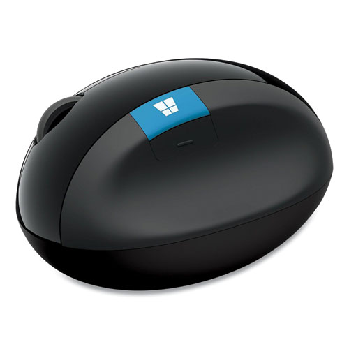 Sculpt Ergonomic Wireless Optical Mouse, 2.4 GHz Frequency/10 ft Wireless Range, Right Hand Use, Black