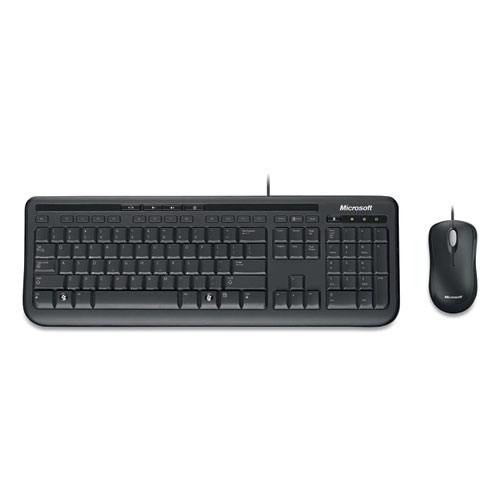 Desktop 600 Wired Keyboard and Mouse Combo, Black
