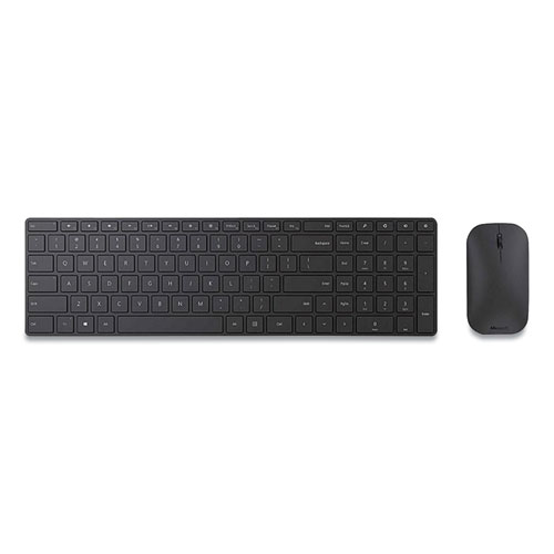 Designer Desktop Wireless Keyboard and Mouse Combo, Black