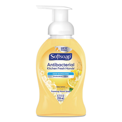 Sensorial Foaming Hand Soap, Zesty Lemon, 8.75 oz Pump Bottle, 6/Carton