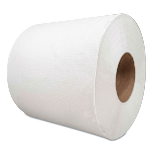Morsoft Center-Pull Roll Towels, 7.5" dia., White, 600 Sheets/Roll, 6 Rolls/Carton