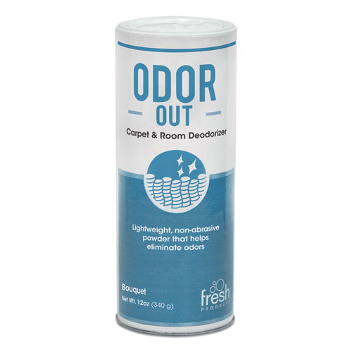 Fresh Products Odor-Out Rug/Room Deodorant, Bouquet, 12 oz, Shaker Can, 12/Box