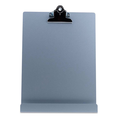 Free Standing Clipboard and Tablet Stand, 1" Clip Capacity, Holds 8.5 x 11, Silver