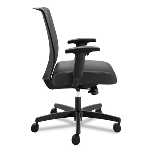 Image of Hon® Convergence Mid-Back Task Chair, Synchro-Tilt And Seat Glide, Supports Up To 275 Lb, Black