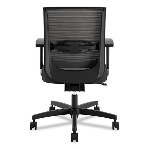 Convergence Mid-Back Task Chair, Swivel-Tilt, Supports Up to 275 lb, 15.75" to 20.13" Seat Height, Black