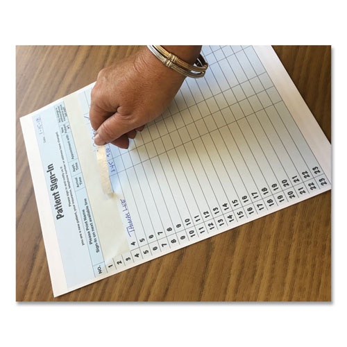 Image of Tabbies® Patient Sign-In Label Forms, Two-Part Carbon, 8.5 X 11.63, Blue Sheets, 125 Forms Total