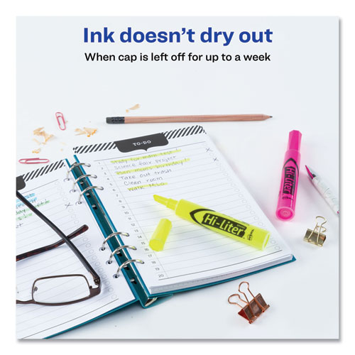 Image of Avery® Hi-Liter Desk-Style Highlighter Value Pack, Assorted Ink Colors, Chisel Tip, Assorted Barrel Colors, 24/Pack