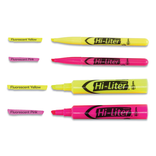 Image of HI-LITER Highlighter Value Pack, Desk/Pen Style Combo, Assorted Ink Colors, Chisel/Bullet Tips, Assorted Barrel Colors, 24/PK