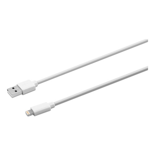 USB Lightning Cable, 6 ft, White