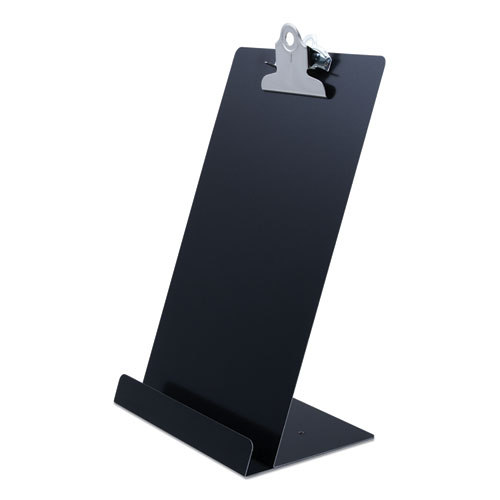 FREE STANDING CLIPBOARD AND TABLET STAND, 1" CLIP CAPACITY, HOLDS 6.5 X 11, BLACK