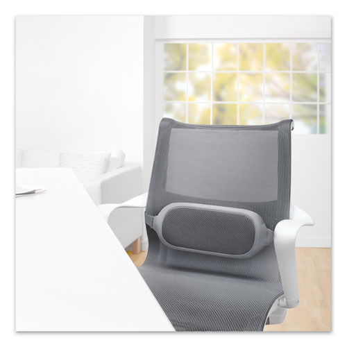 Image of I-Spire Series Lumbar Cushion, 14 x 6 x 3, Gray