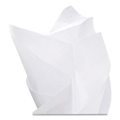 Image of Bags & Bows Tissue Paper, 20 X 30, White, 480 Sheets/Ream