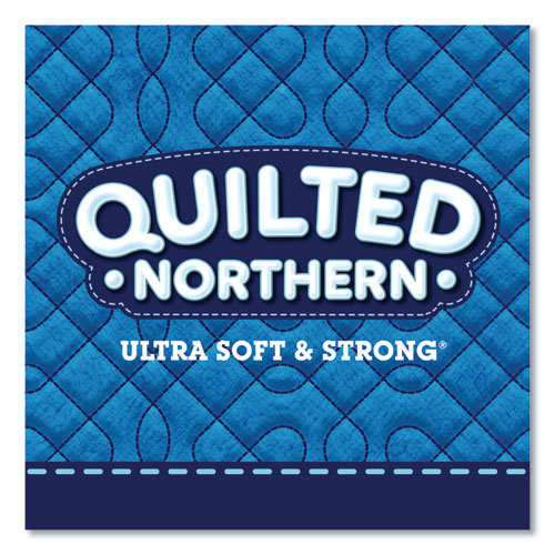 Quilted Northern® Ultra Soft and Strong Bathroom Tissue, Double Rolls, Septic Safe, 2-Ply, White, 164 Sheets/Roll, 48 Rolls/Carton