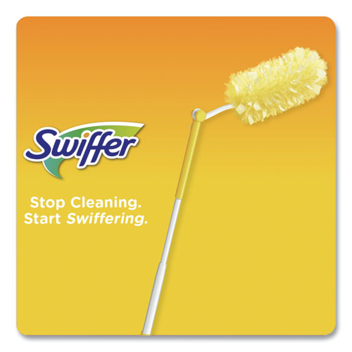 Image of Swiffer® Heavy Duty Dusters Starter Kit, Handle Extends To 3 Ft, 1 Handle With 12 Duster Refills