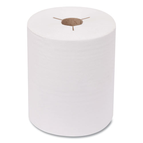 Image of Advanced Hand Towel Roll, Notched, 1-Ply, 8 x 11, White, 491/Roll, 12 Rolls/Carton