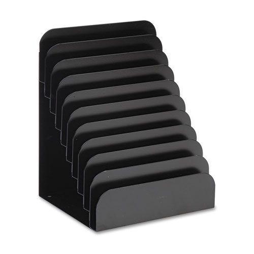 Cashier Pad Rack, Steel, 10 Pockets, 8" W X 6-3/4" D X 11" H, Black