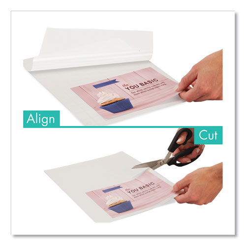 Image of Mead® Ezalign Thermal Laminating Pouches 3 Mil, 9" X 11.5", Gloss Clear, 50/Pack