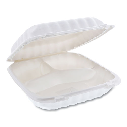 EarthChoice SmartLock Microwavable MFPP Hinged Lid Container, 3