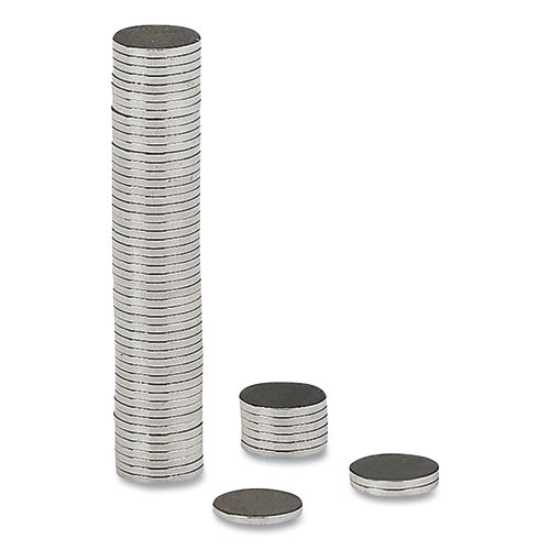 Matrix Magnets, Circles, 0.38" dia, Silver, 50/Pack
