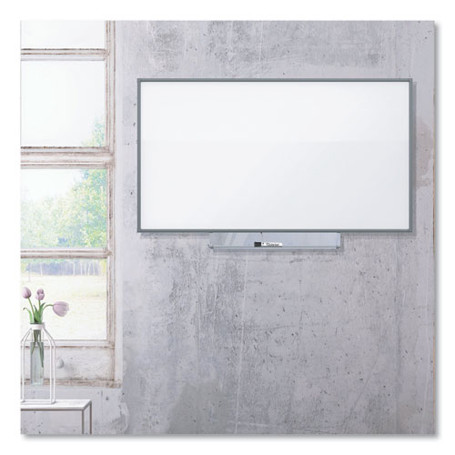 Image of 3M™ Porcelain Dry Erase Boards, Widescreen, 72 X 48, White Surface, Aluminum Frame
