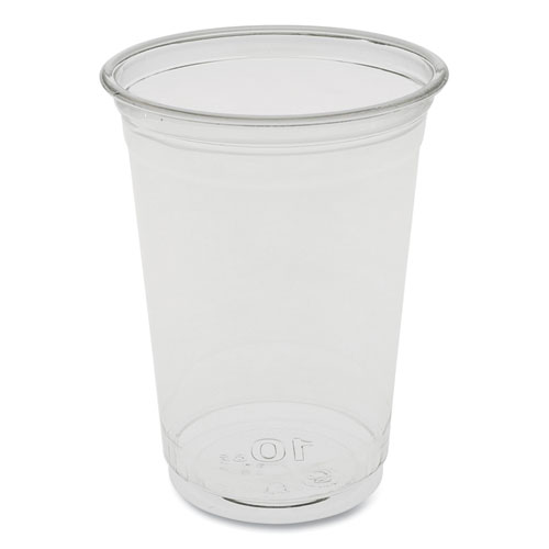 EARTHCHOICE RECYCLED CLEAR PLASTIC COLD CUPS, 10 OZ, 900/CARTON