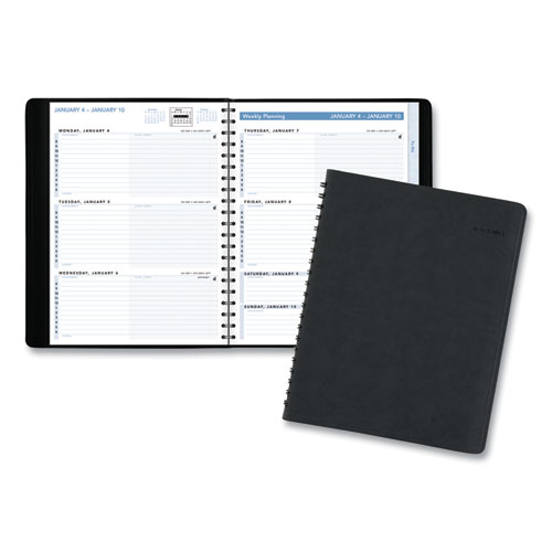 The Action Planner Weekly Appointment Book, 11 x 8, Black Cover, 12-Month (Jan to Dec): 2023