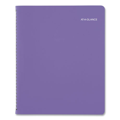 Image of At-A-Glance® Beautiful Day Weekly/Monthly Planner, Vertical-Column Format, 11 X 8.5, Purple Cover, 13-Month (Jan To Jan): 2024 To 2025