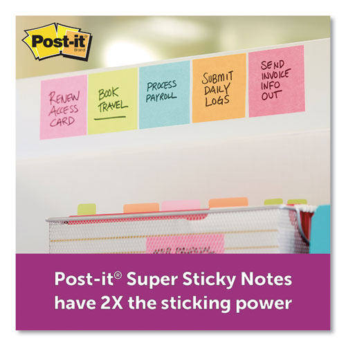 Image of Self-Stick Notes Office Pack, 3" x 3", Supernova Neons Collection Colors, 90 Sheets/Pad, 24 Pads/Pack