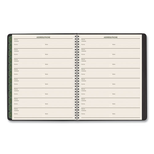 Image of At-A-Glance® Recycled Weekly Vertical-Column Format Appointment Book, 8.75 X 7, Black Cover, 12-Month (Jan To Dec): 2024