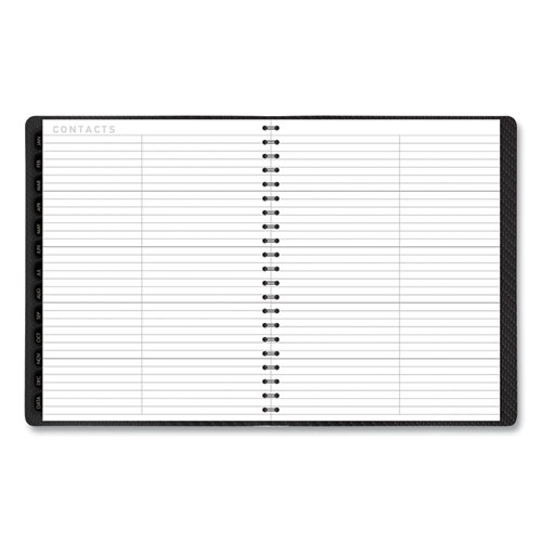 Contemporary Weekly/Monthly Planner, Vertical-Column Format, 11 x 8.25, Graphite Cover, 12-Month (Jan to Dec): 2022