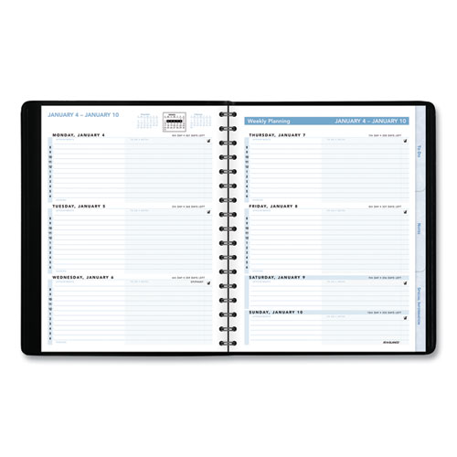 THE ACTION PLANNER WEEKLY APPOINTMENT BOOK, 8.75 X 7, BLACK, 2021
