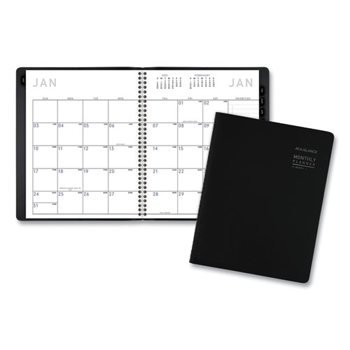 Image of At-A-Glance® Contemporary Monthly Planner, 8.75 X 7, Black Cover, 12-Month (Jan To Dec): 2023
