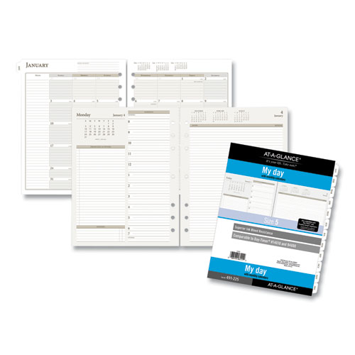 TWO-PAGES-PER-DAY PLANNING PAGES REFILL, 11 X 8.5, 2021
